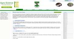Desktop Screenshot of agrosciencejournal.com